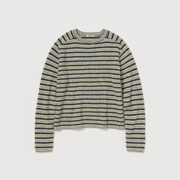 오라리 셔틀랜드 울 캐시미어 니트 5 그레이