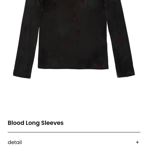 데빌킴 블러드 롱슬리브 차콜 L