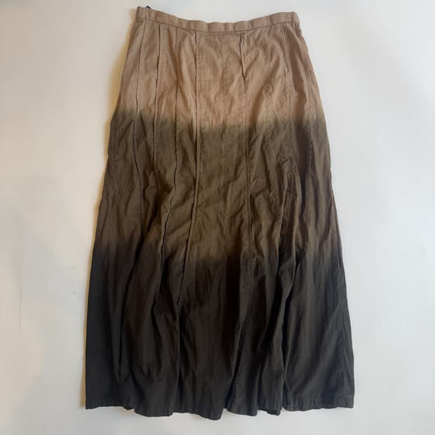 Ombre Gradient Midi Skirt 
