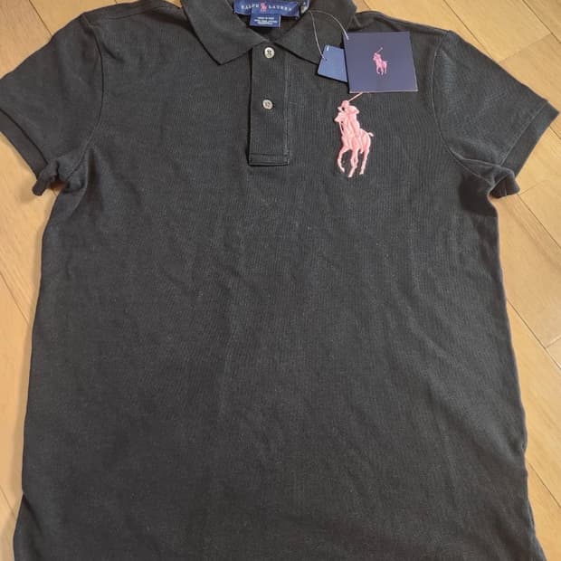 랄프로렌 빅포니 반팔 카라티 S 블랙