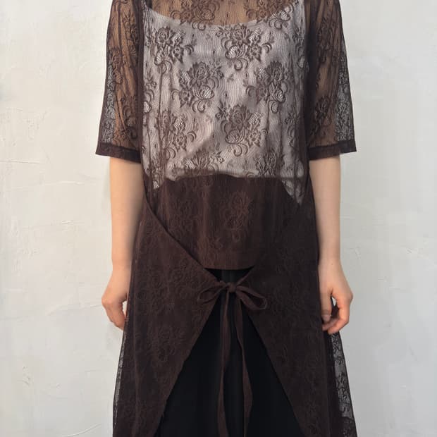 mesh lace design top