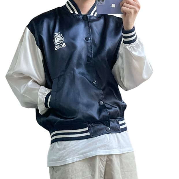 보스커피 나일론 바시티자켓