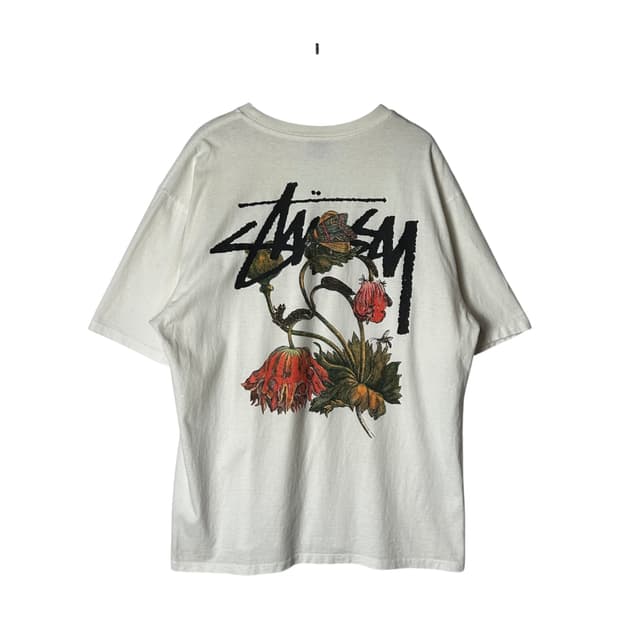[Stussy] 스투시위더드 플라워 반팔 티셔츠