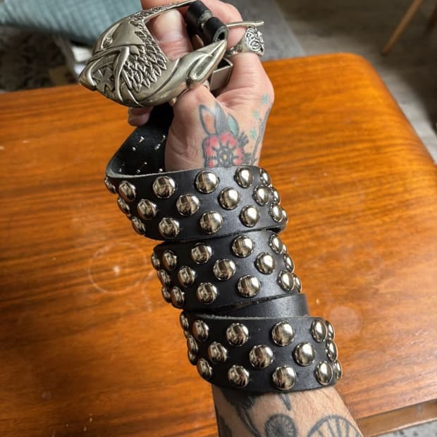 Erd eagle studed belt 80