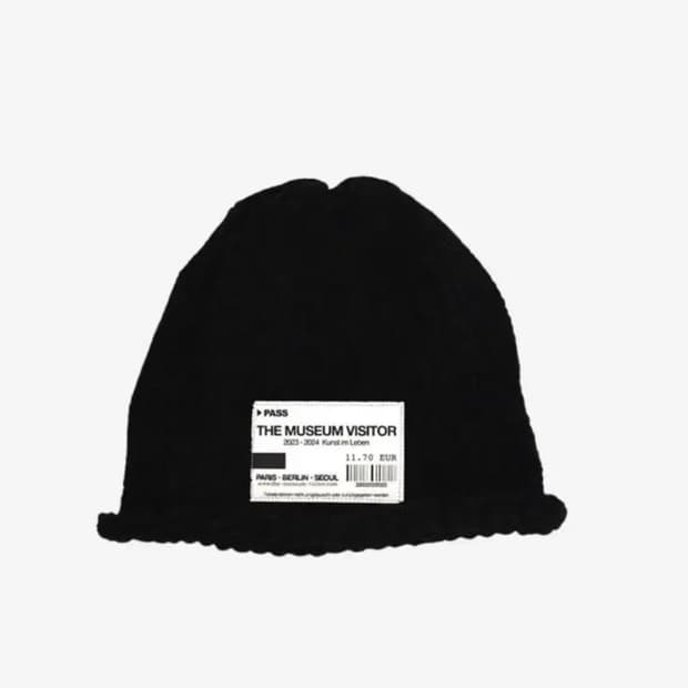 더뮤지엄비지터 티켓비니 블랙