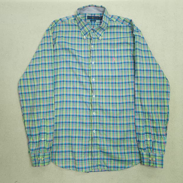 폴로 랄프 로렌 신형 체크 셔츠 XXL