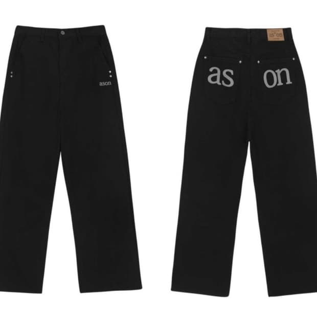 애즈온 스모그 팬츠 블랙 S