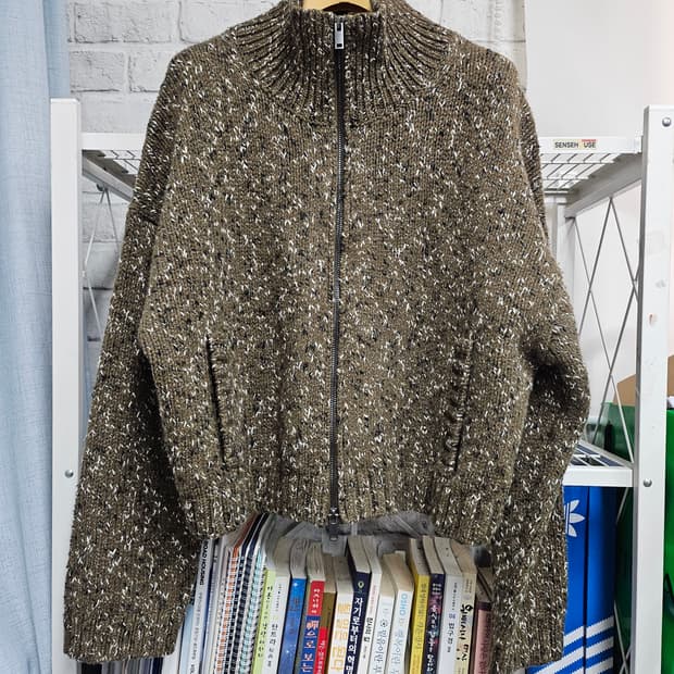 코스 여성니트가디건 66 청키 플렉트 울 집업 가디건 WL93