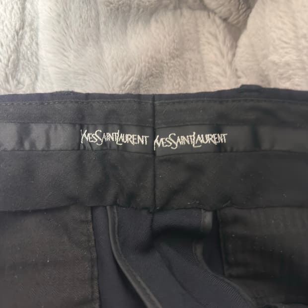 입생로랑 네이비 슬랙스 팬츠