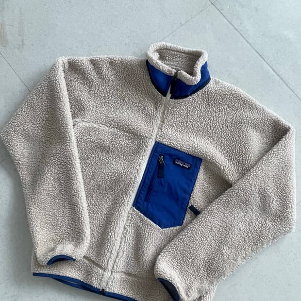 [S] 파타고니아 빈티지 레트로 X 플리스 자켓 오트밀/블루
