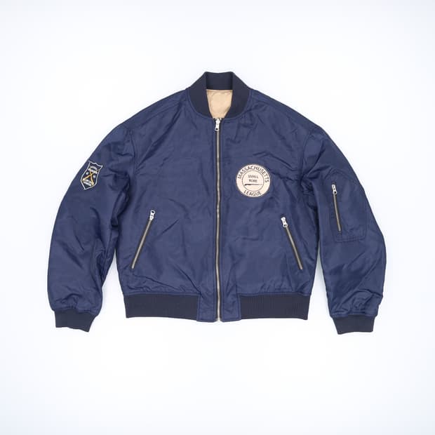 M 비이커 리버시블 패딩블루종 0305H1