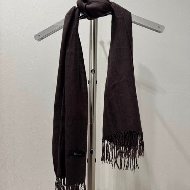 Yohji Yamamoto 00's 울 캐시미어 브라운 머플러