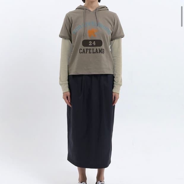 safarispot 사파리스팟 반팔 후드 티셔츠 올리브