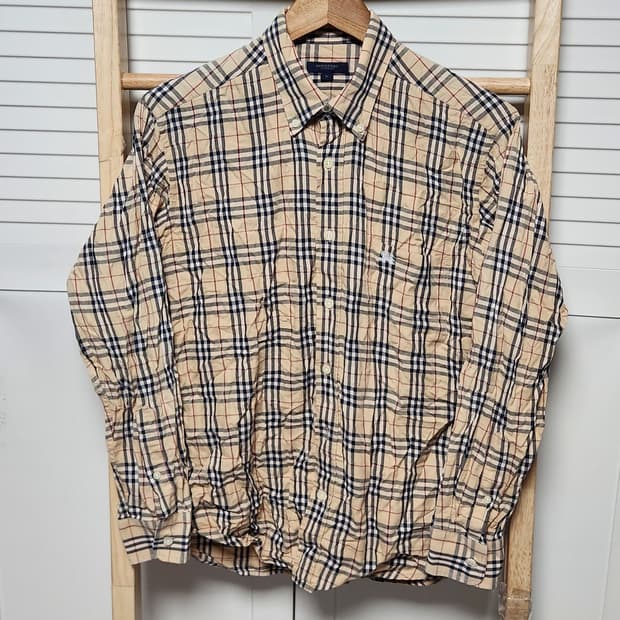 런던 버버리 체크 셔츠