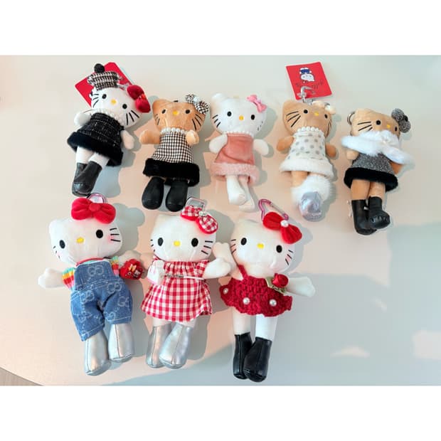 키티 인형 키링