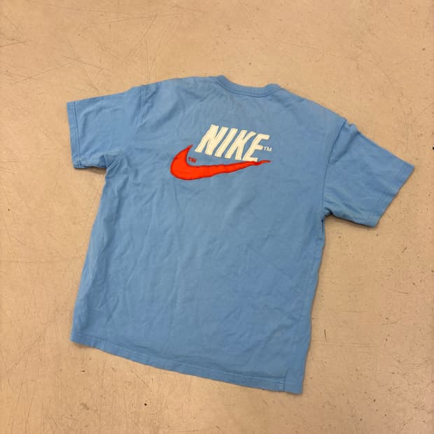 나이키 빅로고 스카이블루 반팔티