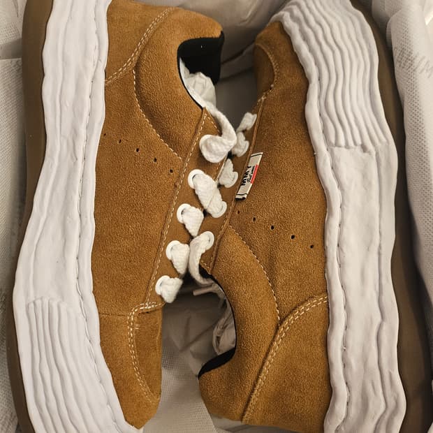 메종 미하라 야스히로 올리버 OG 솔 스웨이드 브라운 (42)