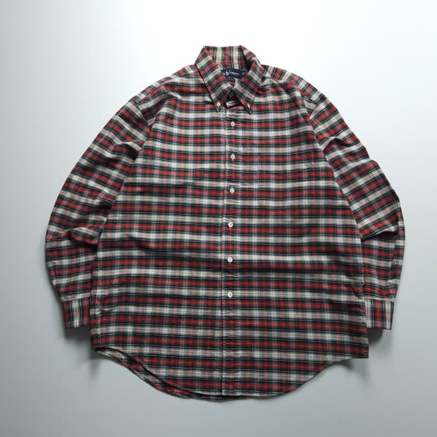 폴로 랄프로렌 아메카지 타탄체크 박시핏 셔츠 (XL)