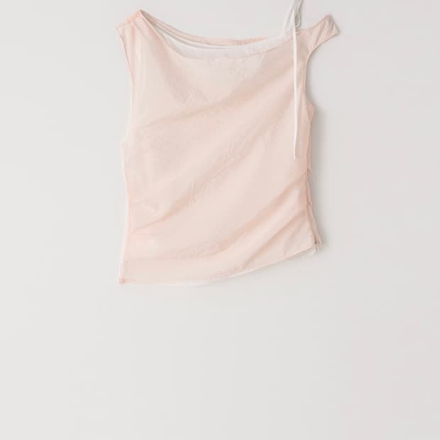 르베인 Herry Drape Blouse(Peach)