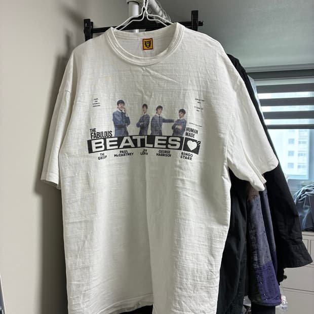 휴먼 메이드 비틀즈 티셔츠 화이트 XXL
