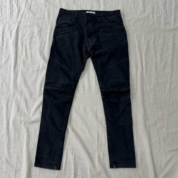 피에르발망 흑청 바이커 팬츠 31