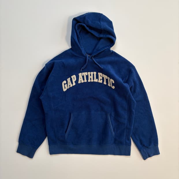 90s Gap Athletic Arch Logo Fleece Hoodie
