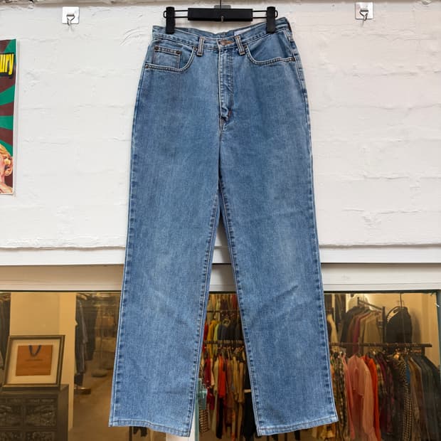 Wrangler lady 랭글러 라이트 블루 배기핏 데님 진 28