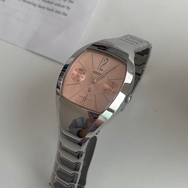 Seiko 세이코 lk 루키아 쉘실버 핑크 레이디스