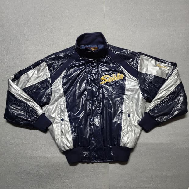 빈티지 미즈노 빅토리 스테이지 유광 야구 점퍼 자켓