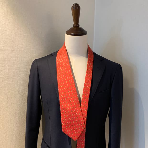 살바토레 페레가모 명품 이태리 100실크 결혼식넥타이 최상급