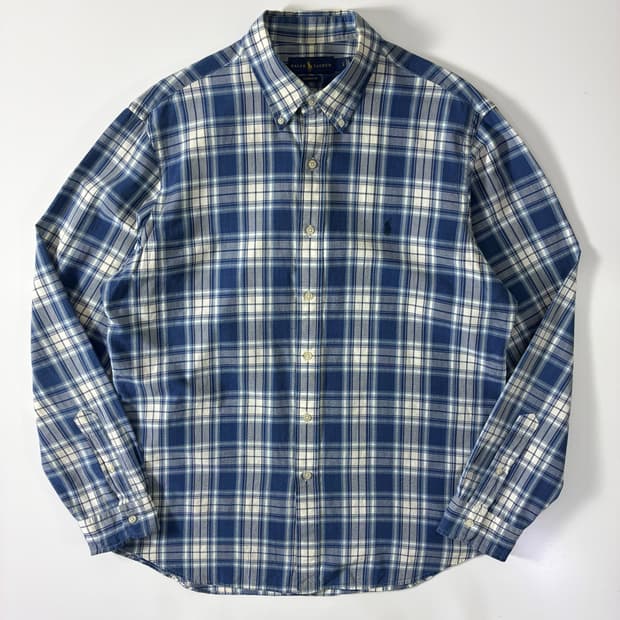 Polo  폴로 랄프로렌 자수 코튼 타탄체크 셔츠 