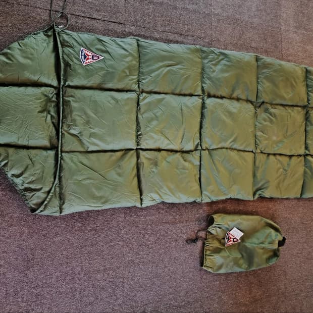 USA 캠핑용 다운 필파워 침낭 RAB 밀리터리