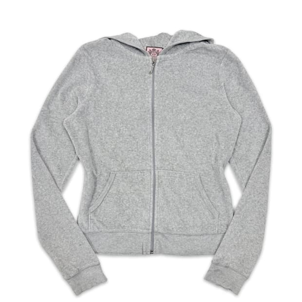 빈티지 Juicy Couture 그레이 후드 집업