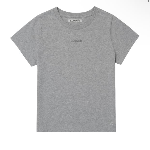 코이세이오 MINI LOGO T-SHIRT MELANGE GREY 
