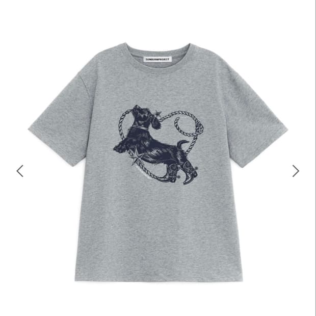 새상품)썬번프로젝트 HEART DOG OVERFIT T-SHIRT