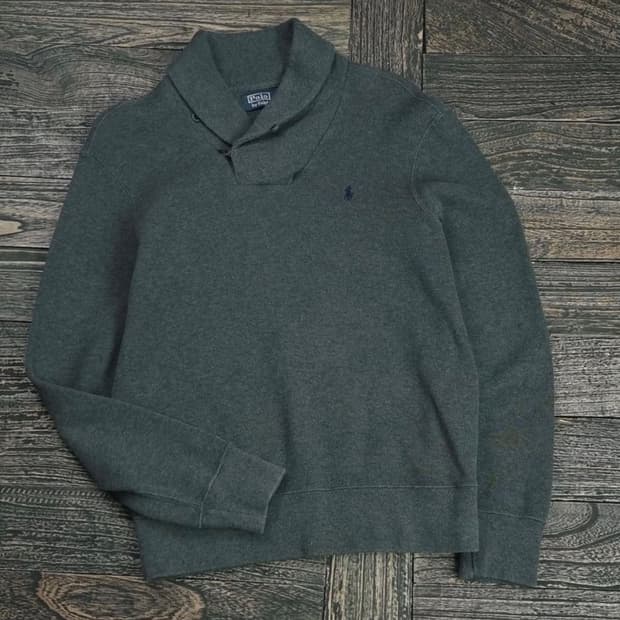 폴로 랄프로렌 숏카라 맨투맨 s브라운