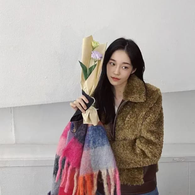 더오픈프로덕트 퍼자켓 무스탕 