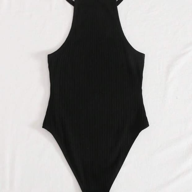 쉬인 ezwear 바디수트 블랙