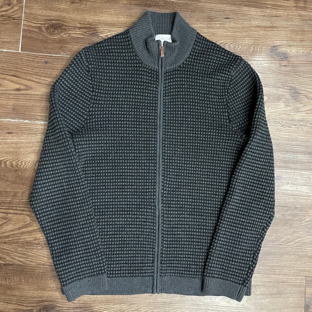 CK 니트 집업 자켓 스웨터