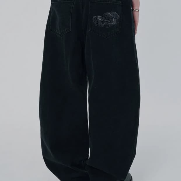 스웨이드 CONTOUR POCKET DENIM [BLACK]