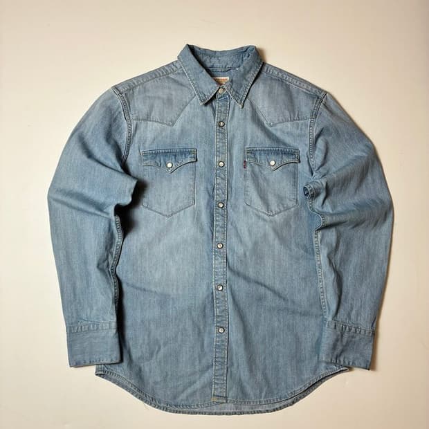 리바이스 바스토우 웨스턴 중청 데님 셔츠 PN8544