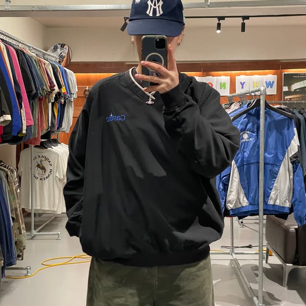 빈티지 v넥 바람막이 웜업  