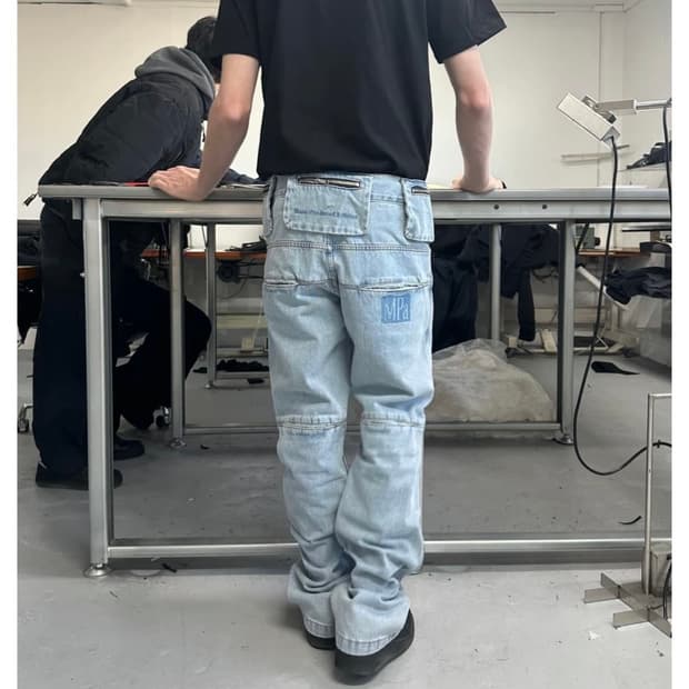 [구해요] 플라스틱프로덕트 백 팬츠 S