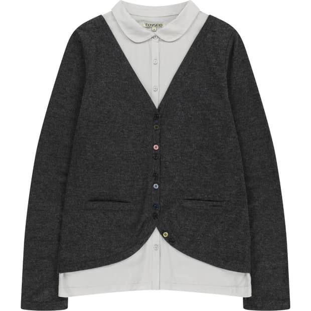코이세이오 가디건 LAYERED SHIRT CARDIGAN