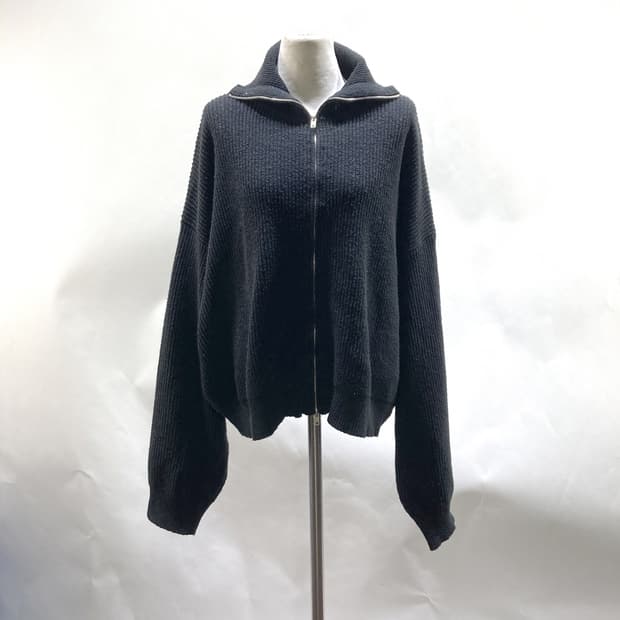 어반드레스 여성루즈핏니트집업 블랙 F