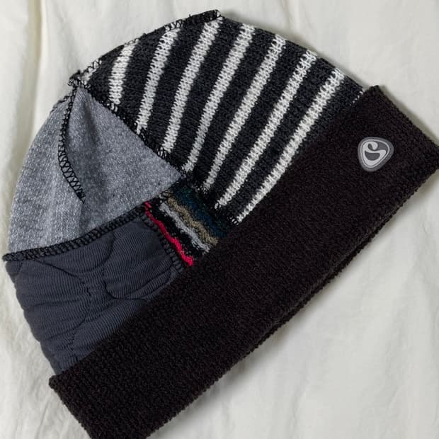 (택포) 코이세이오 패치워크 비니 브라운