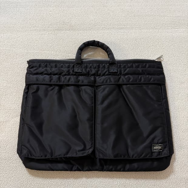 (미사용급) PORTER 포터 탱커 숏 헬멧백 L 블랙 서류가방