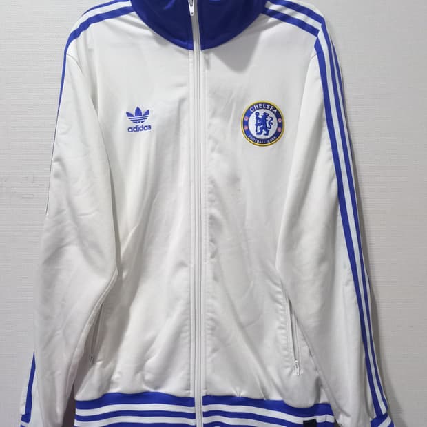 아디다스 희귀 첼시 흰파 화이트 블루 트랙탑 저지 져지집업 100~105