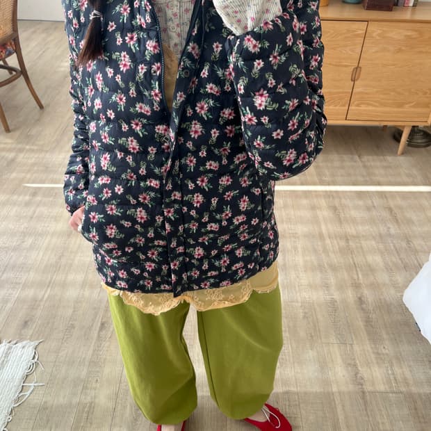 Vintage bloom puffer