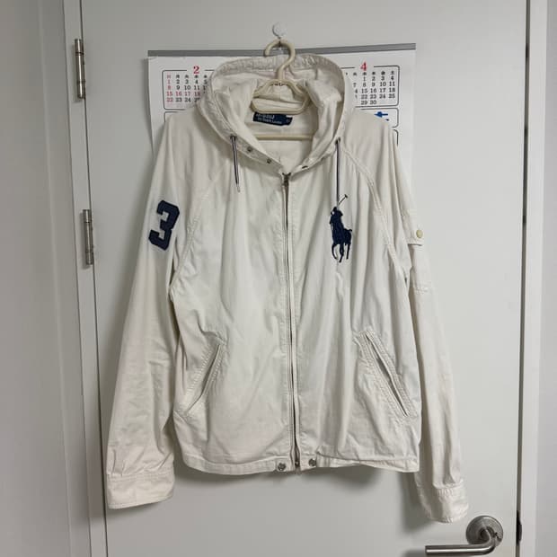 폴로 빅포니 코튼 후드자켓 극레어